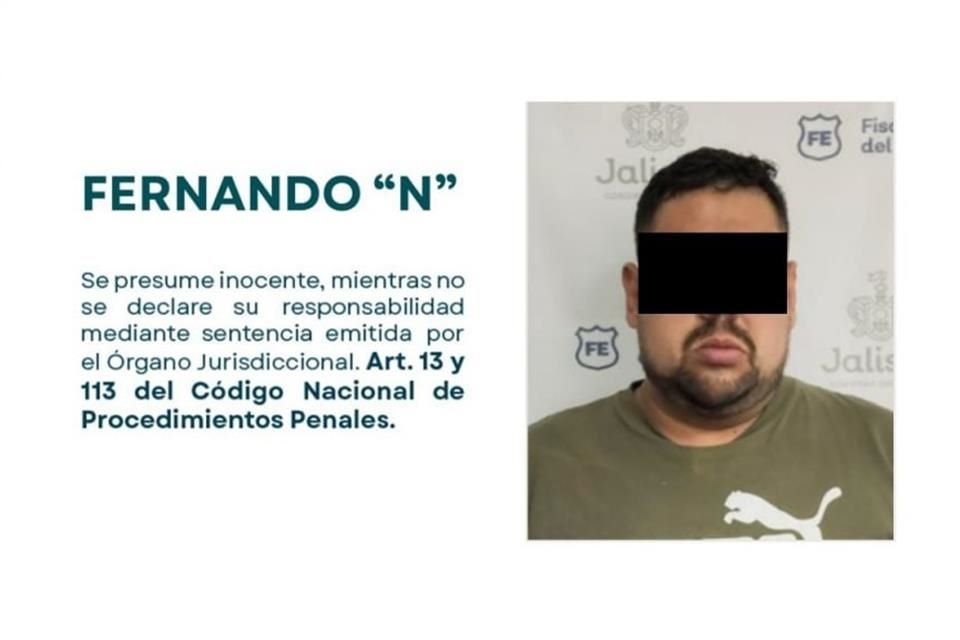 Fernando 'N', quien fue sorprendido el 21 de agosto portando prendas con logos oficiales sin pertenecer a la corporación.