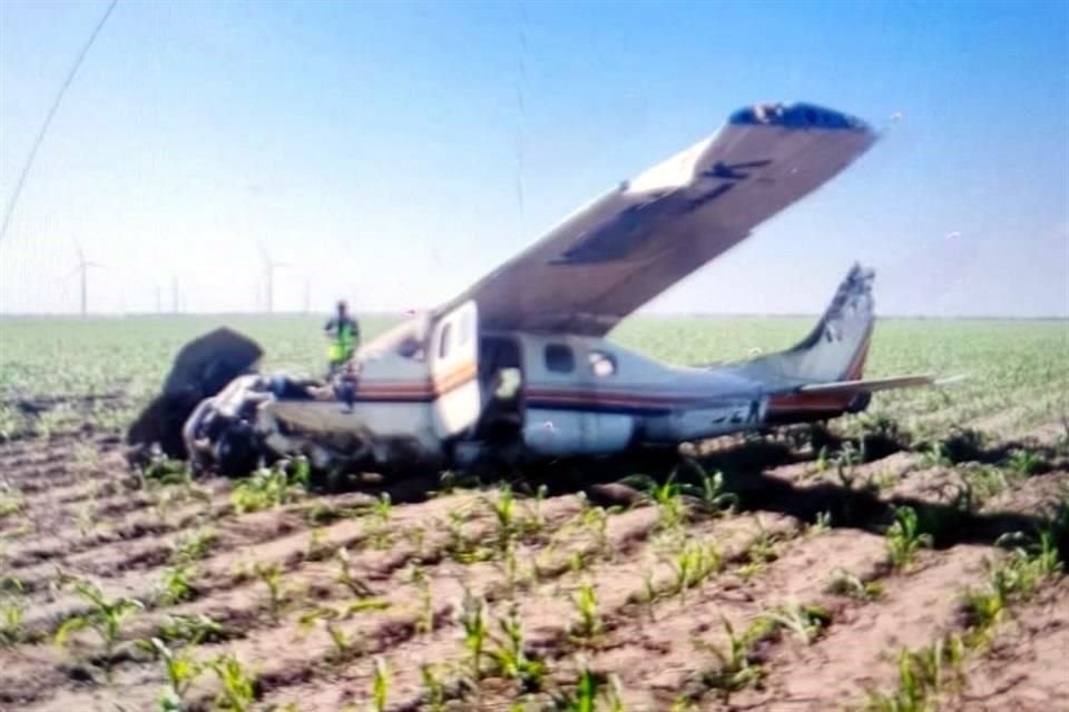 El vehículo accidentado se trata de un Cessna con matrícula XB BZK.