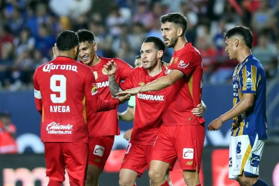 Luego de tres partidos sin ganar, el Toluca tomó un respiro en el Apertura 2025 tras imponerse con superioridad en San Luis.