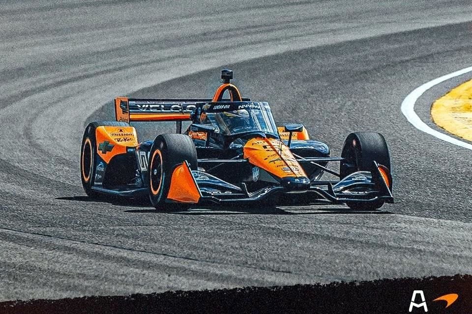Pato O'Ward fue el más rápido en la Práctica del GP de Nashville.