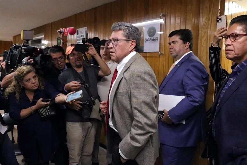 El diputado Ricardo Monreal reconoció que no  hay acuerdo para renovar la presidencia de San Lázaro.