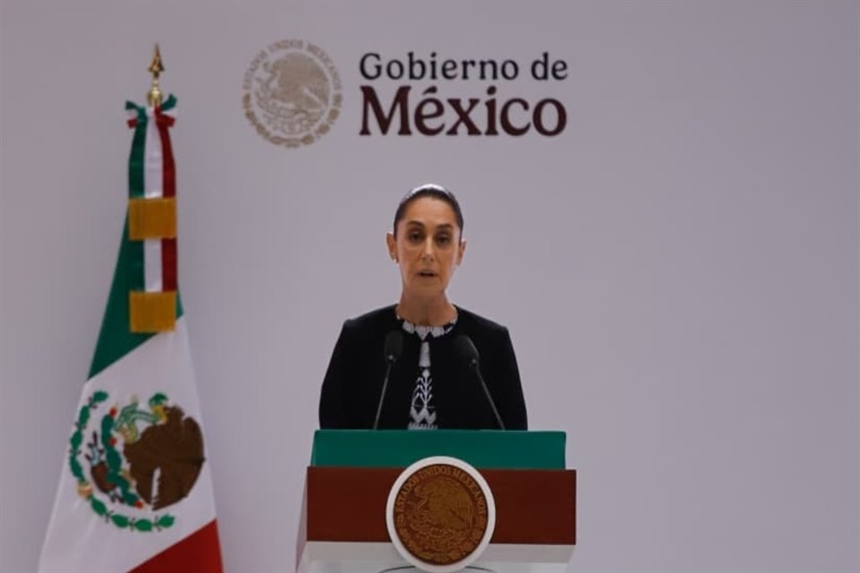 La Presidenta Claudia Sheinbaum al rendir su Primer Informe.