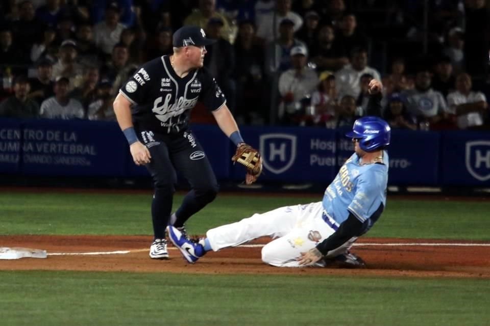 Charros venció 6-3 a Sultanes en el segundo juego de la Serie de Campeonato de la Zona Norte, y viajará a Monterrey con ventaja de 2-0.