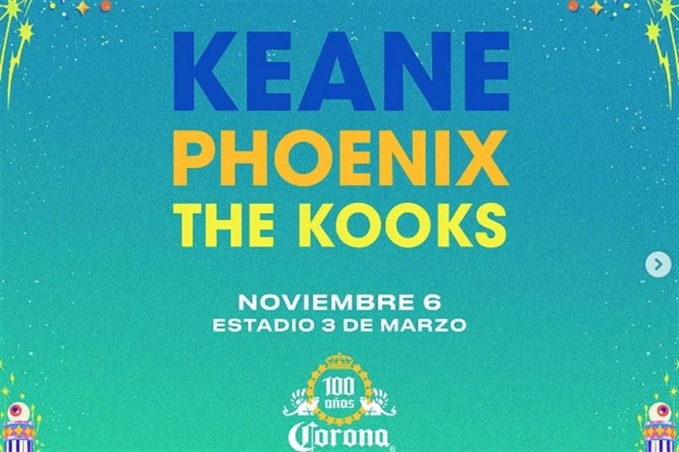 Cartel oficial del Corona Capital en Guadalajara.