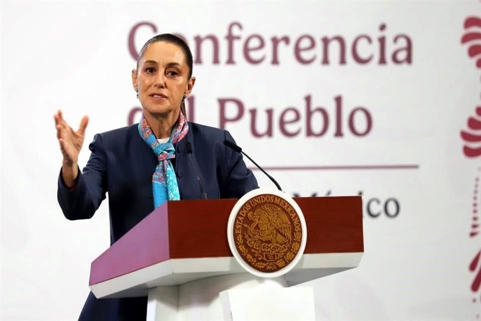 La Presidenta en su conferencia de prensa de este jueves.