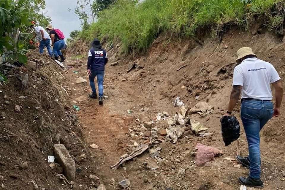 Labores de búsqueda en San Sebastianito.
