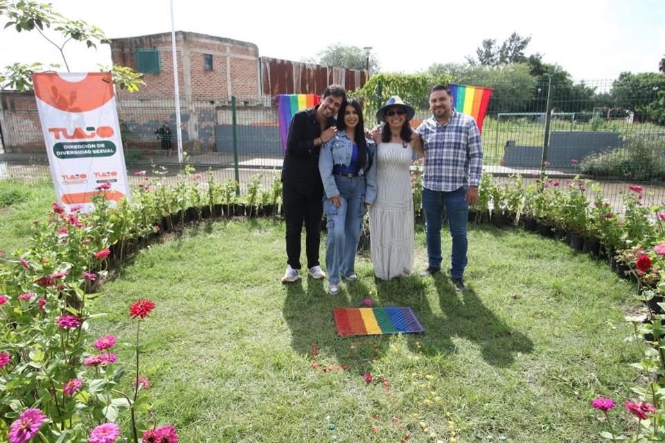 Apertura del Jardín Diverso, en honor a la comunidad LGBT+.