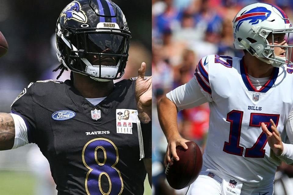 Lamar Jackson y Josh Allen, dos MVP de la NFL, se encontrarán en la Semana 1 de la Temporada 2025.