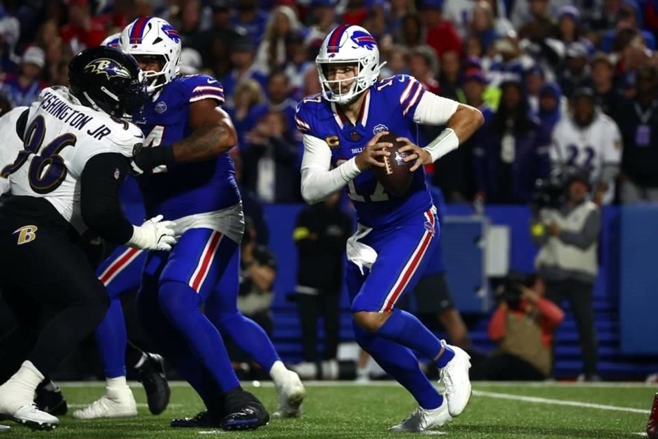 La ofensiva de los Bills solo pudo hacer 12 puntos entre el segundo y tercer cuarto al ser anulados por la defensa de Baltimore.