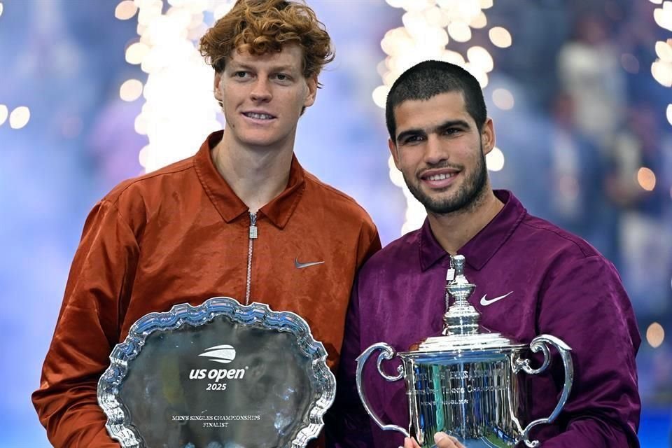 Jannik Sinner y Carlos Alcaraz son las nuevas estrellas del tenis mundial.