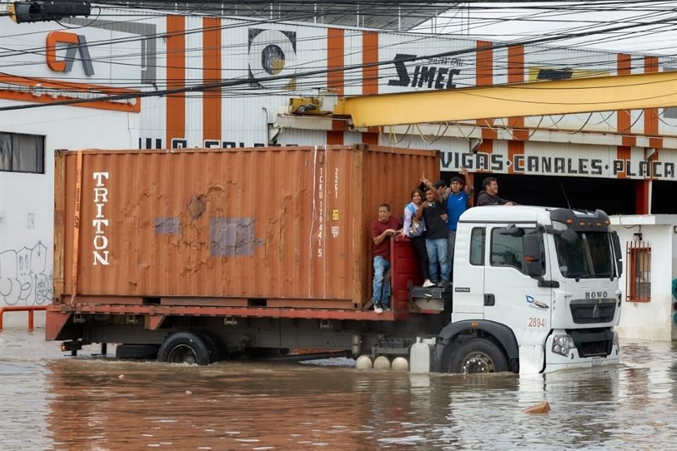Horas después de la tormenta, la zona de Adolf Horn seguía inundada.