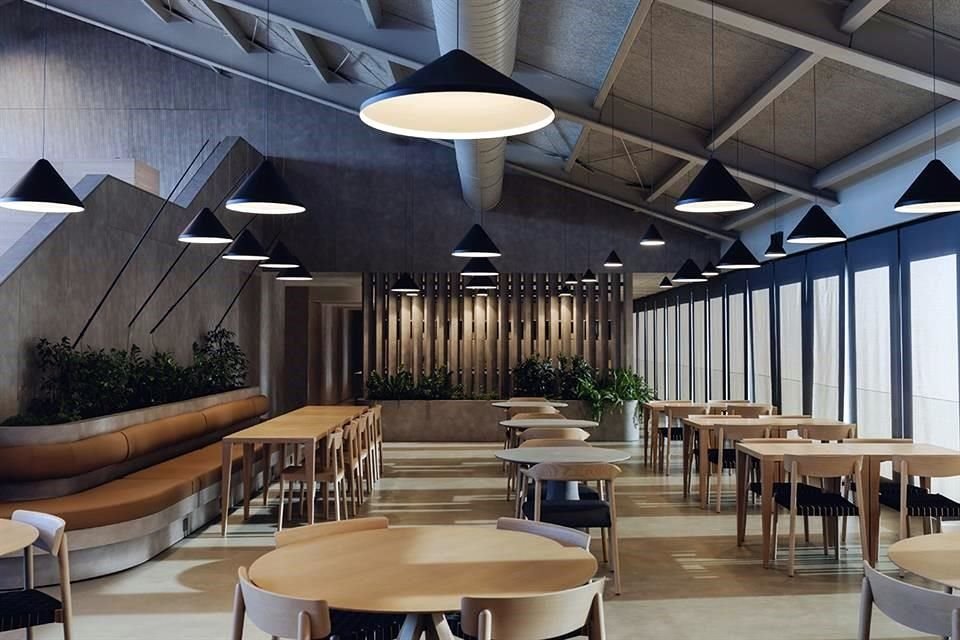 En los espacios más sociales del edificio se ha fomentado un ambiente más dinámico.