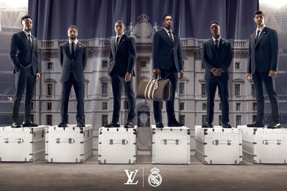 La casa de moda Louis Vuitton presentó las colecciones exclusivas de ropa formal y ropa de viaje para los equipos masculino y femenino de fútbol del Real Madrid.