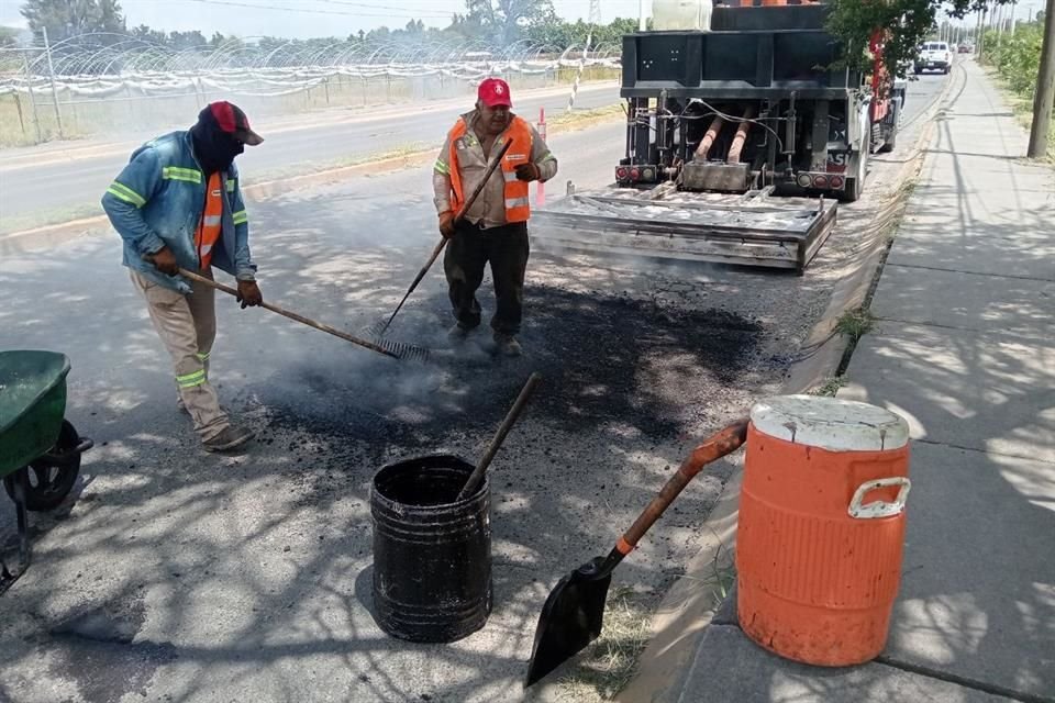 El programa combina el sistema tradicional de bacheo con intervenciones directas en pavimento.