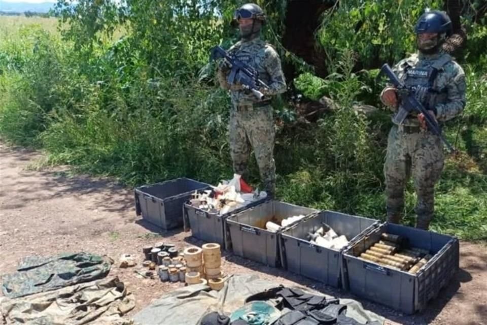 En medio de repunte de violencia en Sinaloa, fue localizado y destruido material utilizado para la fabricación de explosivos en Culiacán.