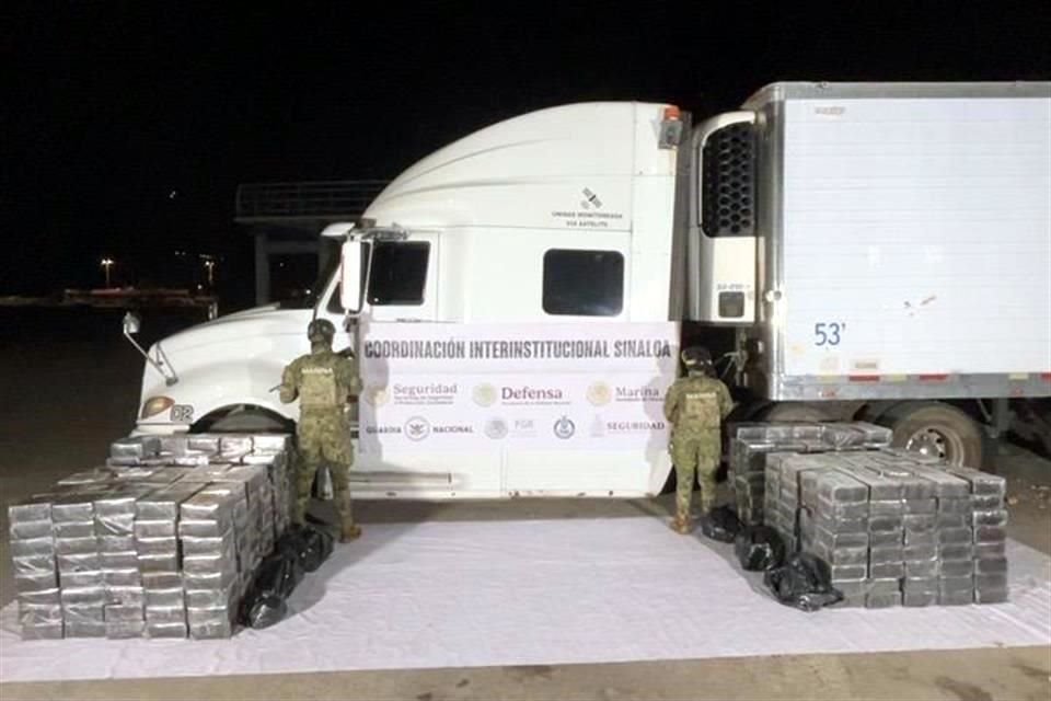 El aseguramiento ocurrió en la terminal de transbordadores del puerto de Mazatlán.
