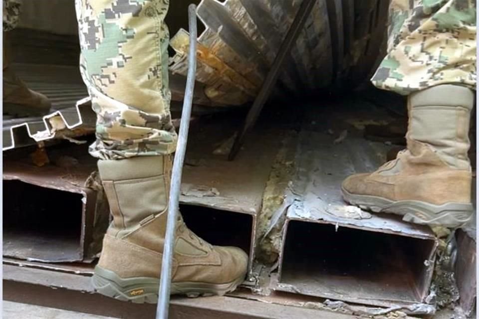 La droga fue oculta en un doble fondo habilitado en un tractocamión.