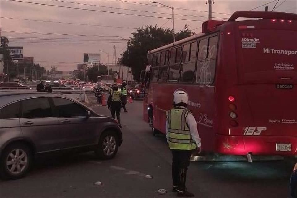 La Policía Vial implementó el operativo en el retorno de San Agustín durante la mañana de ayer.