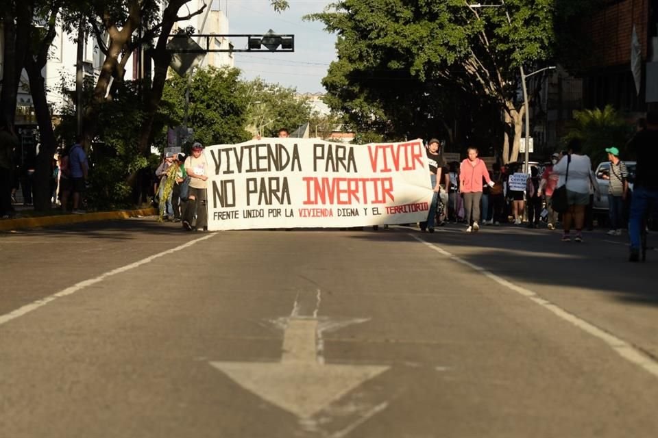 Marcha contra la gentrificación y el despojo.