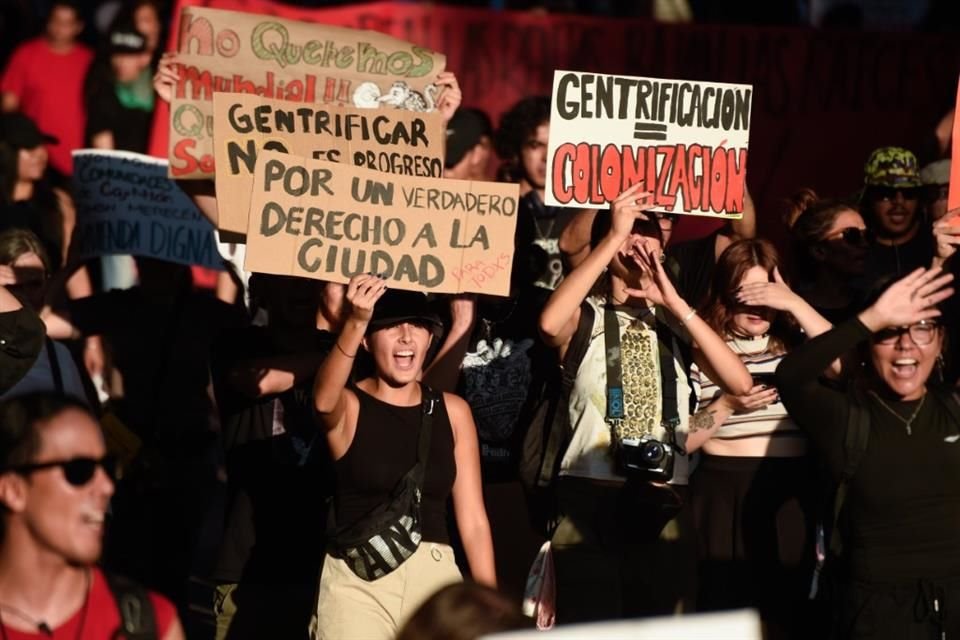 Marcha contra la gentrificación y el despojo.