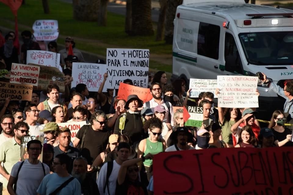 Marcha contra la gentrificación y el despojo.