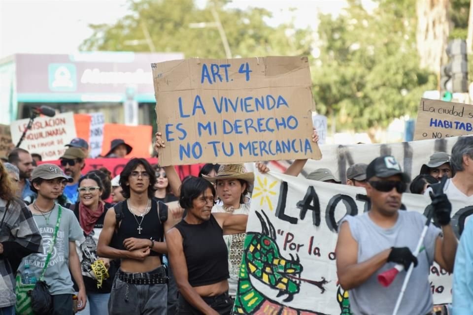 Marcha contra la gentrificación y el despojo.