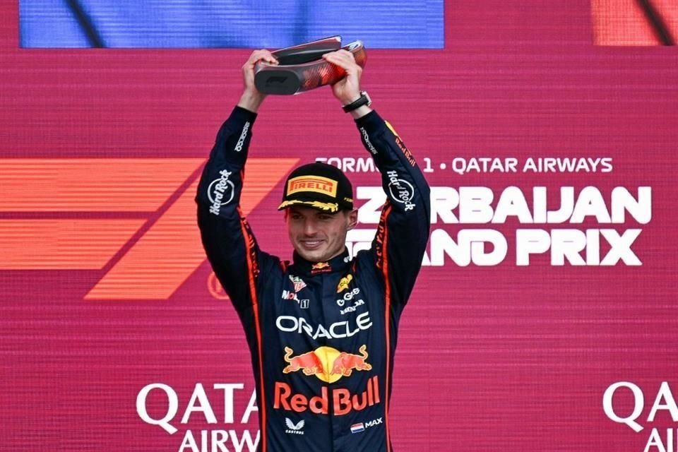 Esta es la cuarta victoria de Max Verstappen en la presente temporada de la Fórmula Uno.
