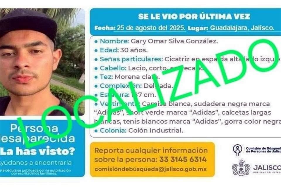 Familiares de Gary Silva, Héctor Valdivia y José Manuel Arredondo confirmaron su localización con vida.