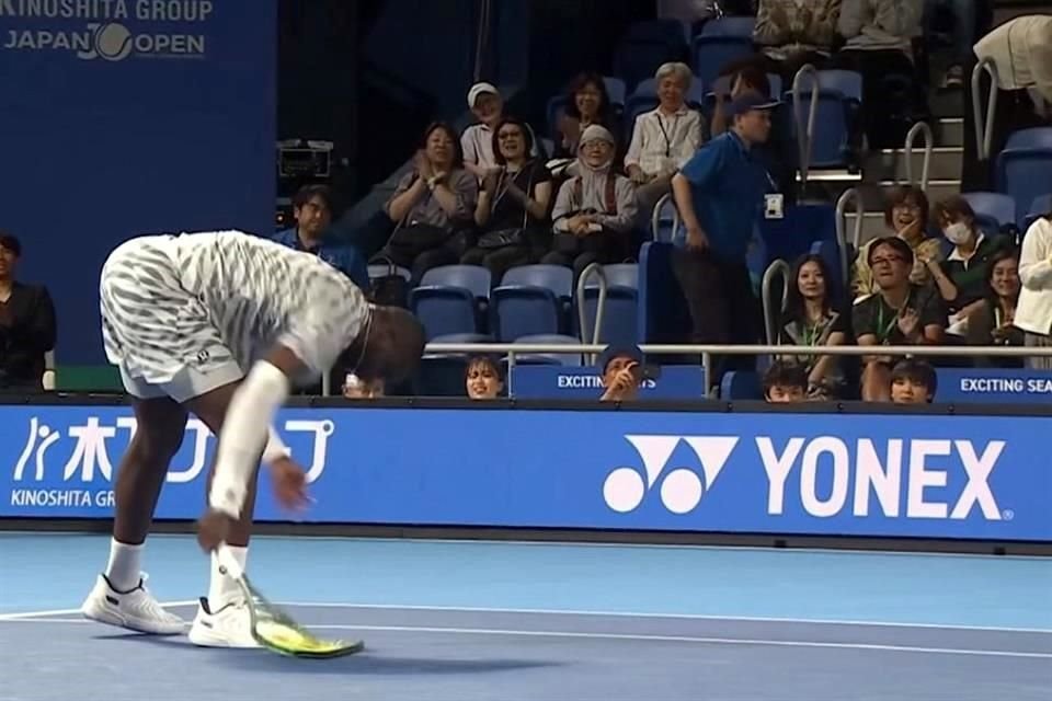 Tiafoe explotó tras la derrota.