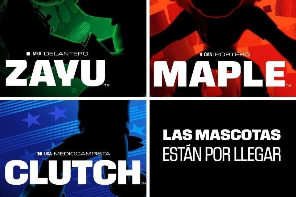 Las mascotas del Mundial 2026.