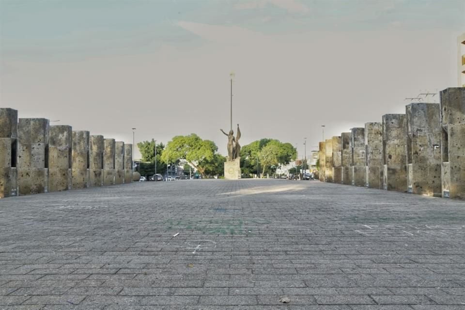 Así luce actualmente la Plaza de la República.