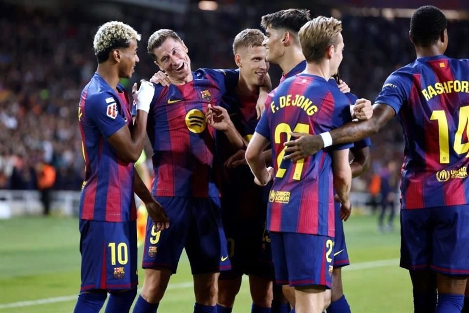 Robert Lewandowski marcó el gol de la victoria blaugrana sobre la Real Sociedad.