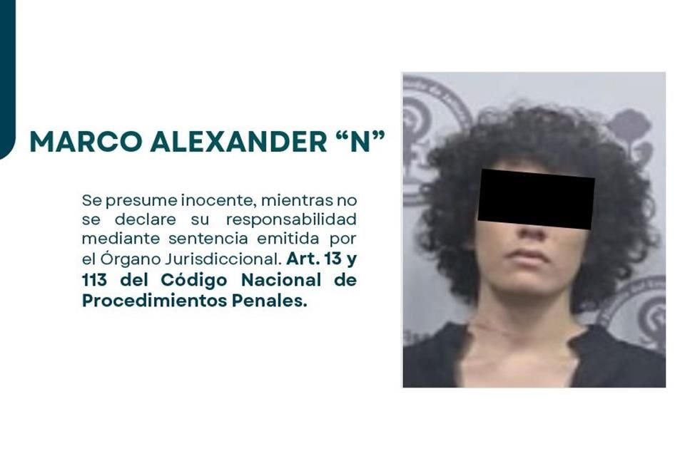 Marco Alexander 'N' fue vinculado a proceso por su presunta responsabilidad en el feminicidio de la nutrióloga July Ríos, en Zapopan.