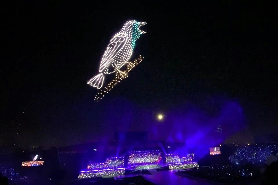 Espectacular show con drones.