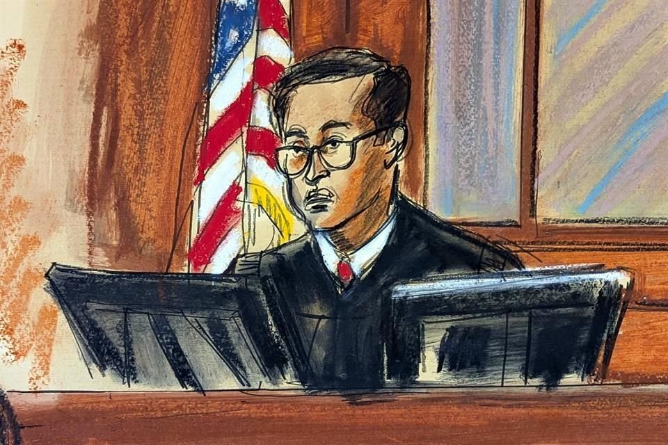 El juez Arun Subramanian sentenció a Sean 'Diddy' Combs en el tribunal federal de Manhattan.