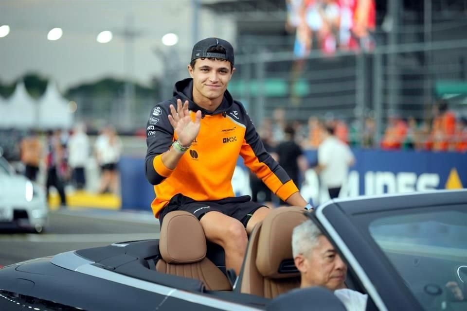 Lando Norris ganó el GP de Singapur y ahora está a 22 puntos de Oscar Piastri.
