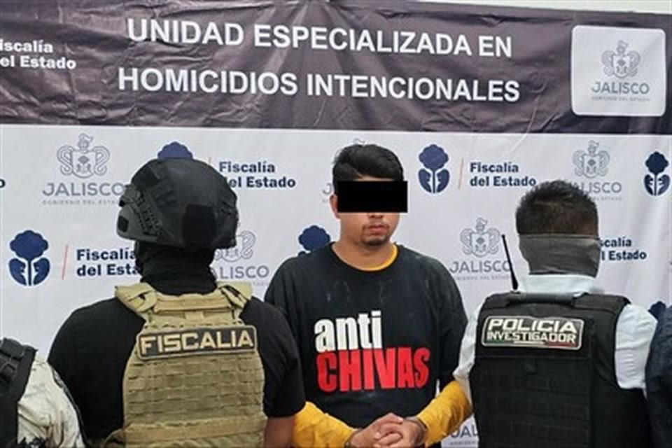 Moisés 'N', de 25 años, fue detenido por su presunta responsabilidad en la muerte de un joven de 16 años, ocurrida en una unidad deportiva de Guadalajara luego de un partido de futbol.