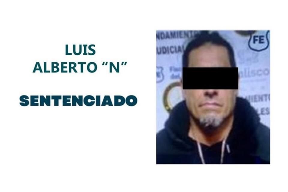 Luis Alberto 'N' fue sentenciado a 32 años de prisión por el feminicidio de su pareja, registrado en 2020 en Lomas del Mirador, Tlajomulco.