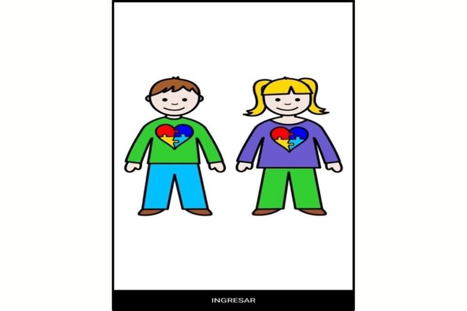 La interfaz de Pictewa, app diseñada por Argenis Baez, docente de Sonora. La idea es ayudar a las infancias con autismo.