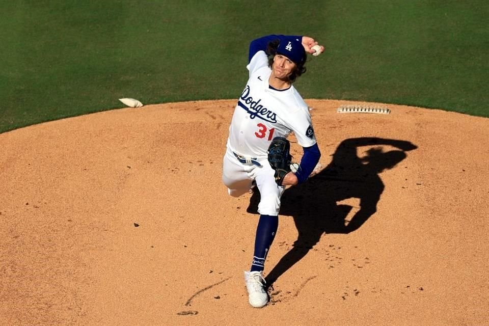Tyler Glasnow hizo un buen trabajo en las 5 entradas 2 tercios que estuvo en la lomita.
