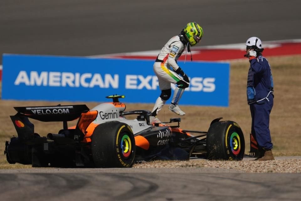 Lando Norris salió bastante enojado.