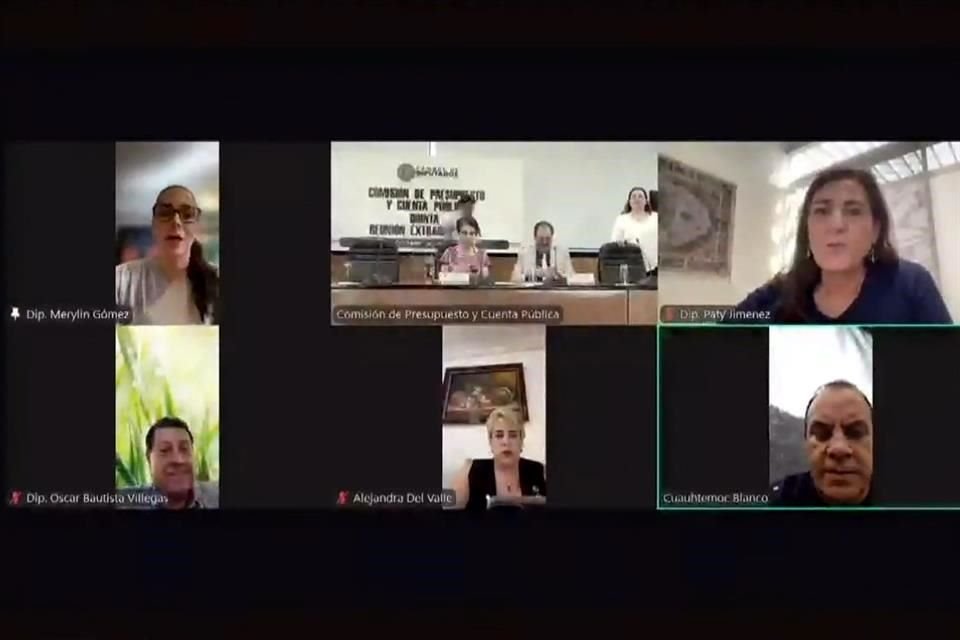 Aspecto general de la reunión de trabajo de la Comisión de Presupuesto.