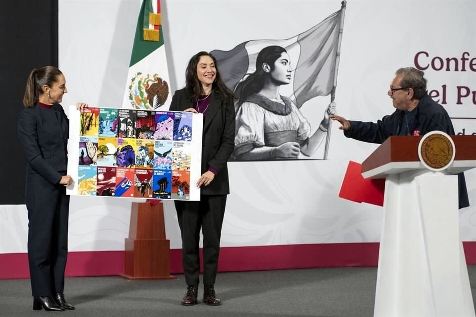 Las declaraciones de Taibo II se dieron durante la presentación de la colección '25 para el 25' en la conferencia matutina de la Presidenta Sheinbaum y en presencia de la Secretaria de Cultura Claudia Curiel.