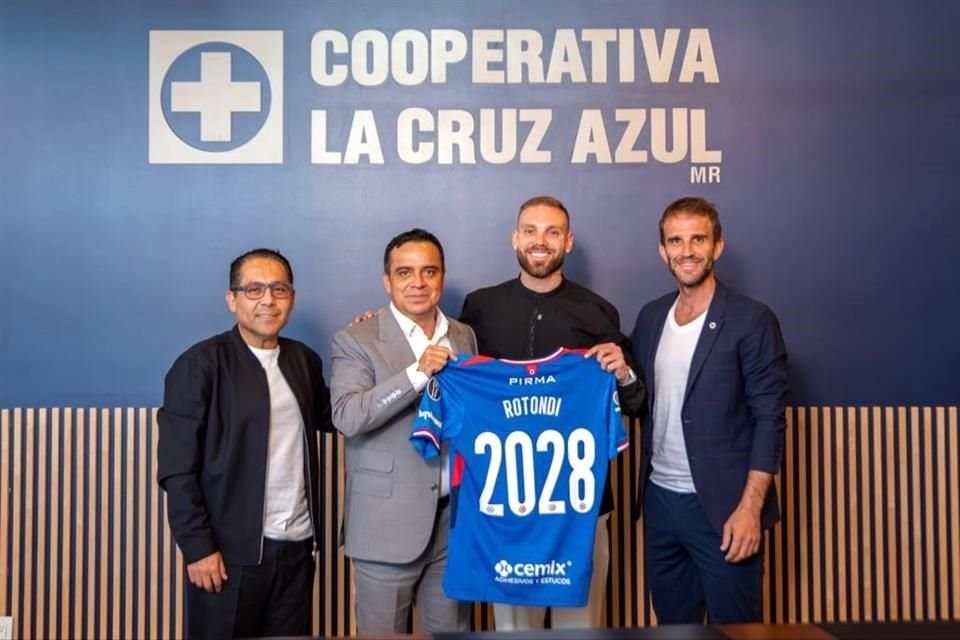 La directiva de Cruz Azul decidió extender el contrato de Rodolfo Rotondi hasta 2028 como jugador de la Máquina.