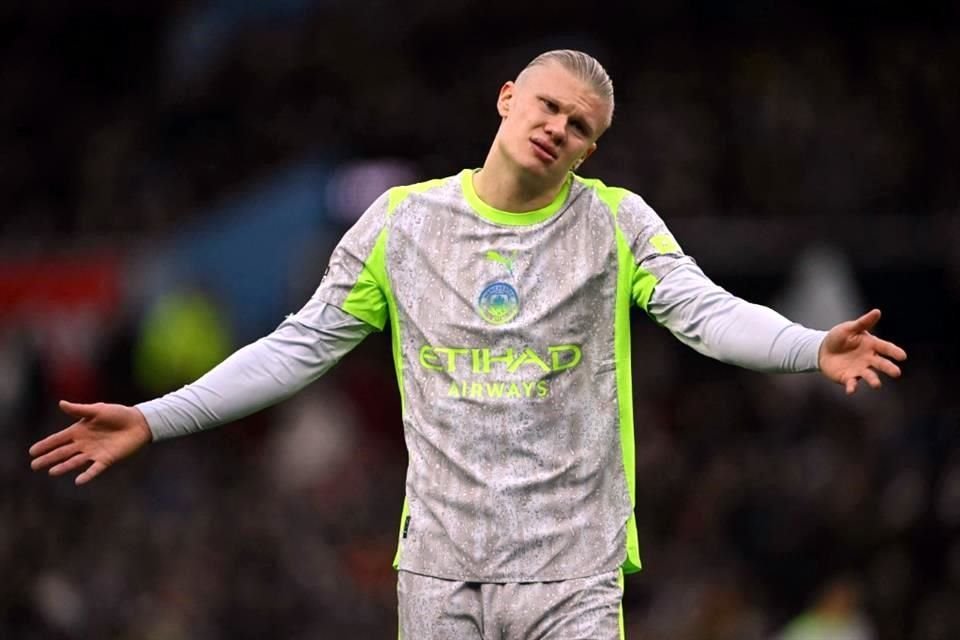 Erling Haaland vio frenada su racha goleadora en la derrota ante el Arsenal.