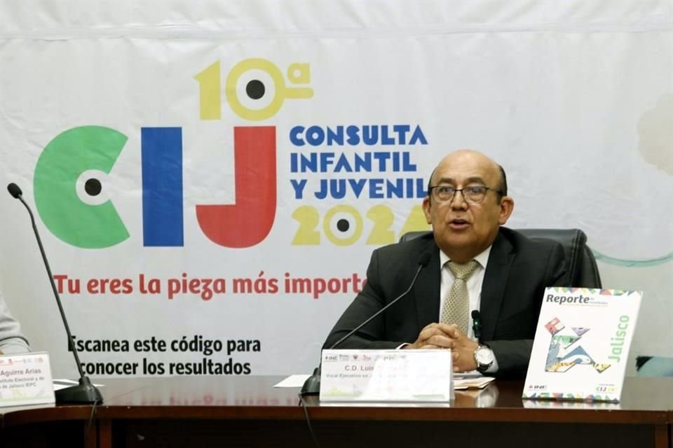 El delegado del INE en Jalisco, Luis Zamora Cobián.