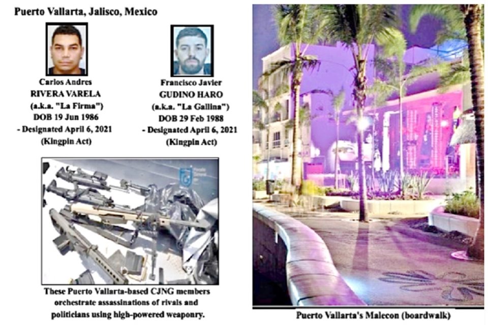 Estados Unidos ha señalado las operaciones de presuntos capos del CJNG en Puerto Vallarta.