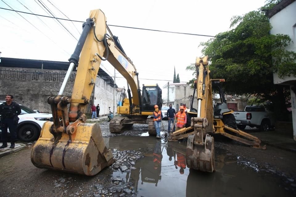 Mientras que Zapopan realiza la repavimentación de la Calle San Rafael en la Colonia El Campanario.