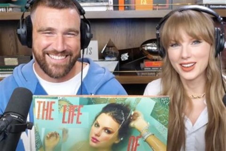 La participación de Taylor Swift en el podcast 'New Heights', de su novio Travis Kelce, alcanza 10 millones de visualizaciones en YouTube.