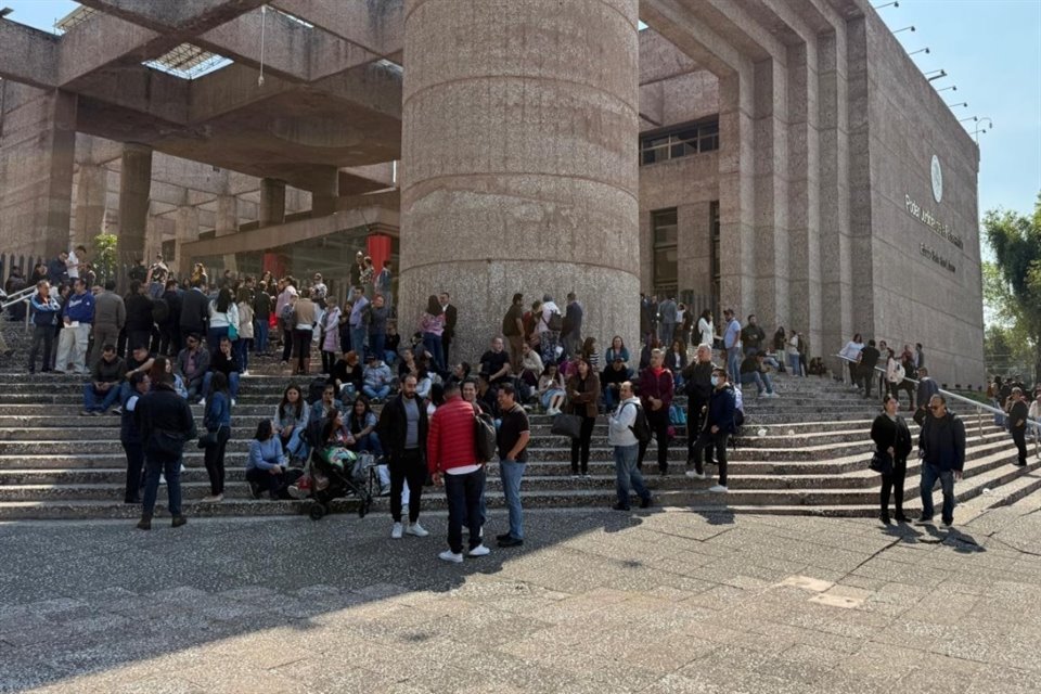 Aspecto del paro en tribunales de San Lázaro.